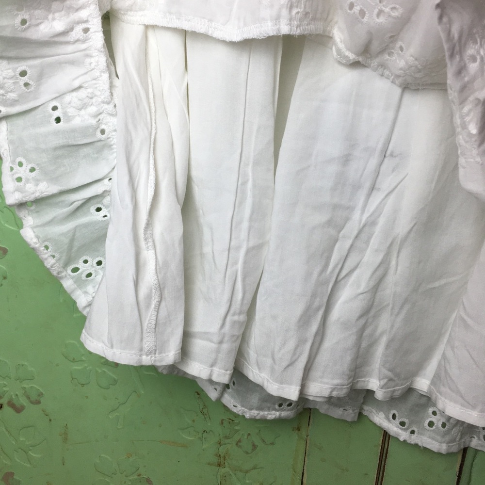 new Princess Polly White Broderie Anglais Garcia Mini Skirt. New with Tags - Picture 2 of 10